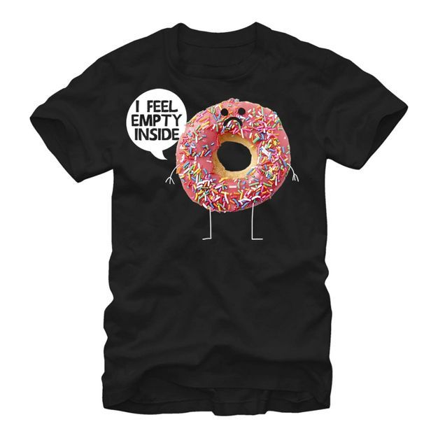 Men's Lost Gods Doughnut I Feel Empty Inside T-Shirt | Target