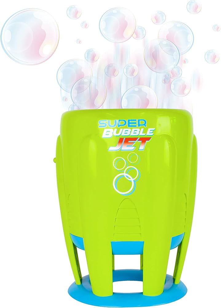Maxx Bubbles Super Bubble Jet | Green Automatic Bubble Blowing Machine for Kids | Bubble Solution... | Amazon (US)
