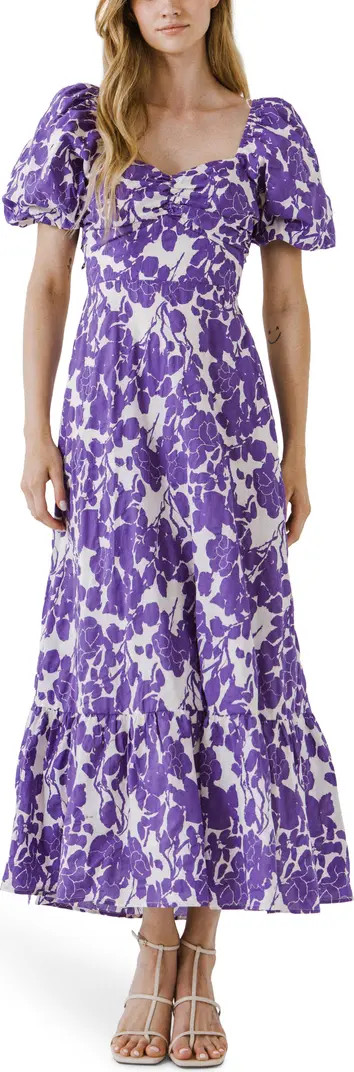 Floral Print Cotton Maxi Dress | Nordstrom