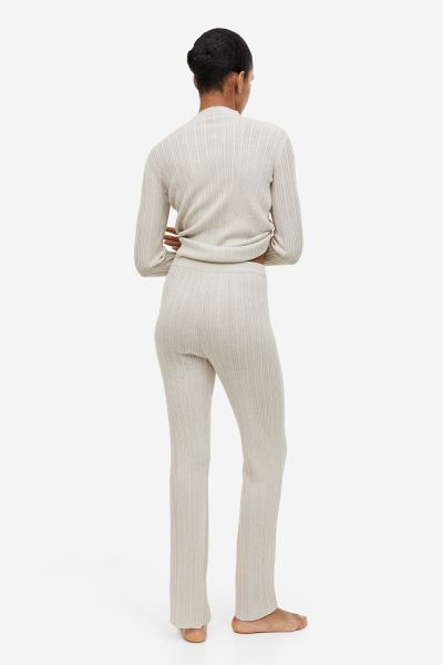 Rib-knit flared trousers | H&M (US, CA, MX)