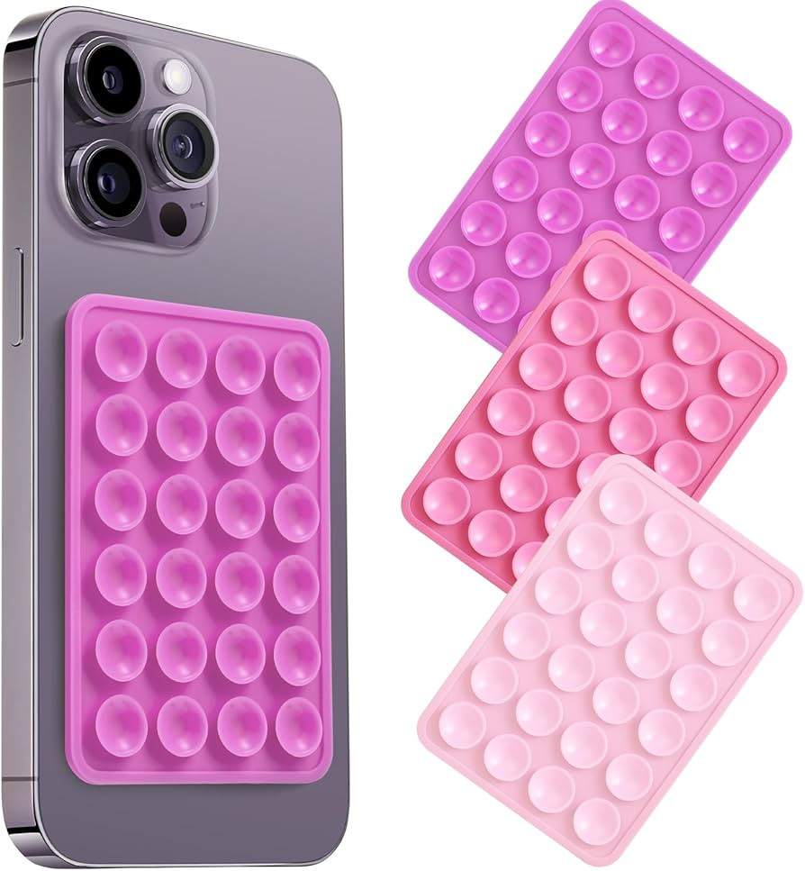 Silicone Suction Phone Case Mount, Mobile Fidget Mirror Holder for Selfies and Videos, Hands-Free... | Amazon (US)