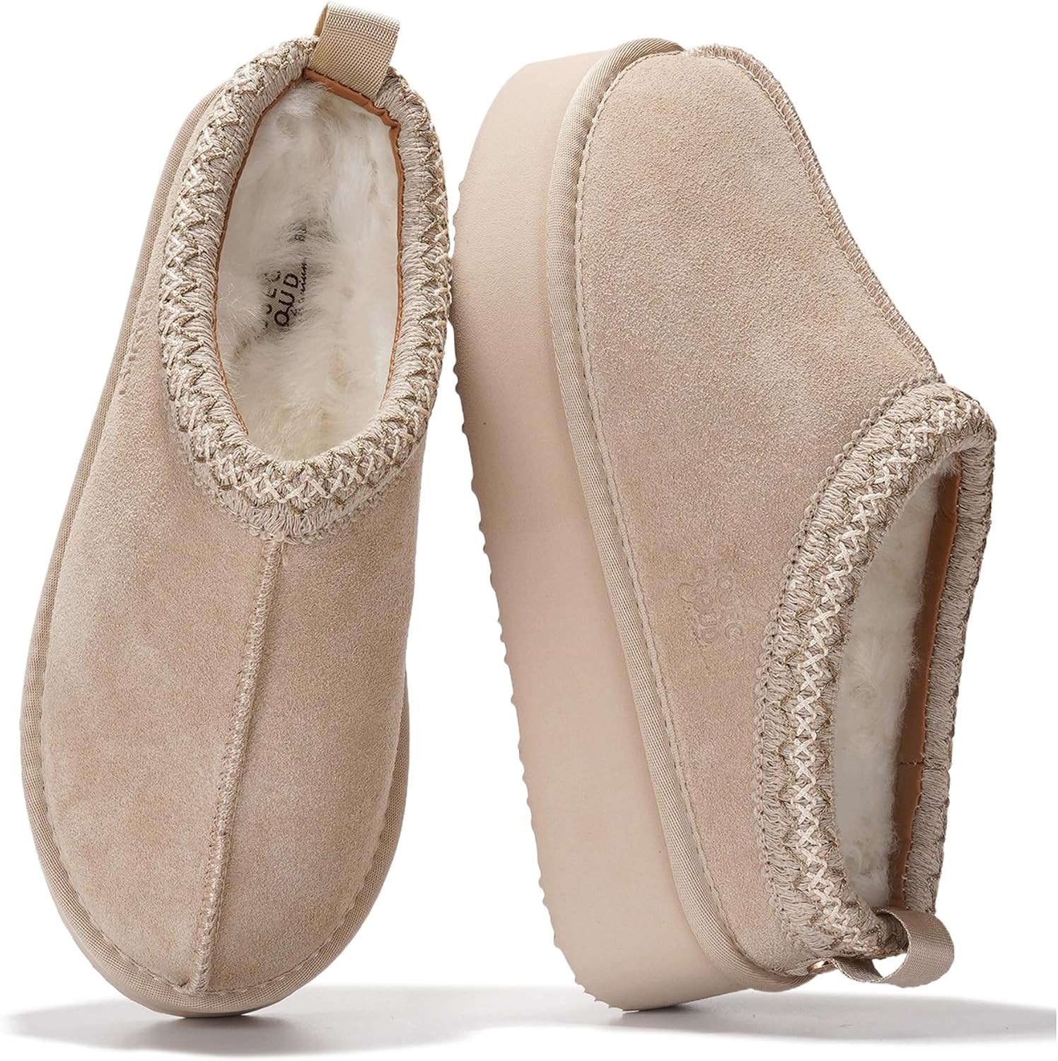 Project Cloud Genuine Leather Womens Slippers Platform Slippers for Women | Amazon (US)