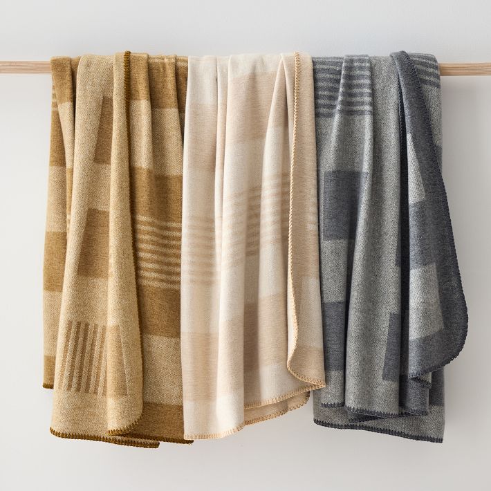 Brushed Woven Modern Throw | West Elm (US)