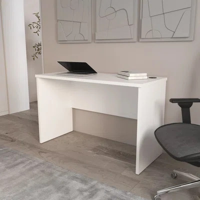 Minimalist Home Office Work Desk With Cable Management | Wayfair North America