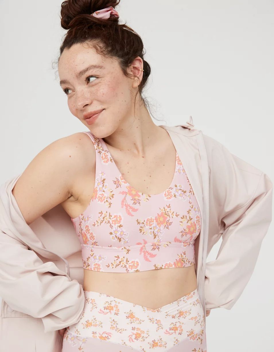 OFFLINE Real Me Floral Sports Bra | American Eagle Outfitters (US & CA)