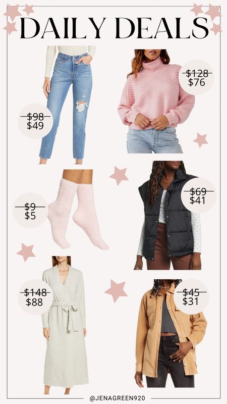 Daily Deals | Deals of the Day | Holiday Fashion | Holiday Outfit | Puffer Vest | Ugg | Barefoot Dreams Sale 

#LTKSeasonal #LTKHoliday #LTKsalealert