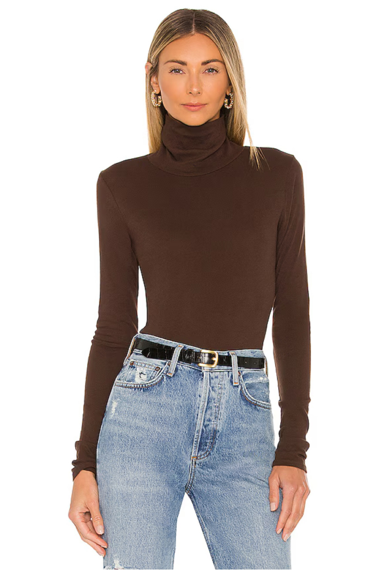 Brown turtleneck 