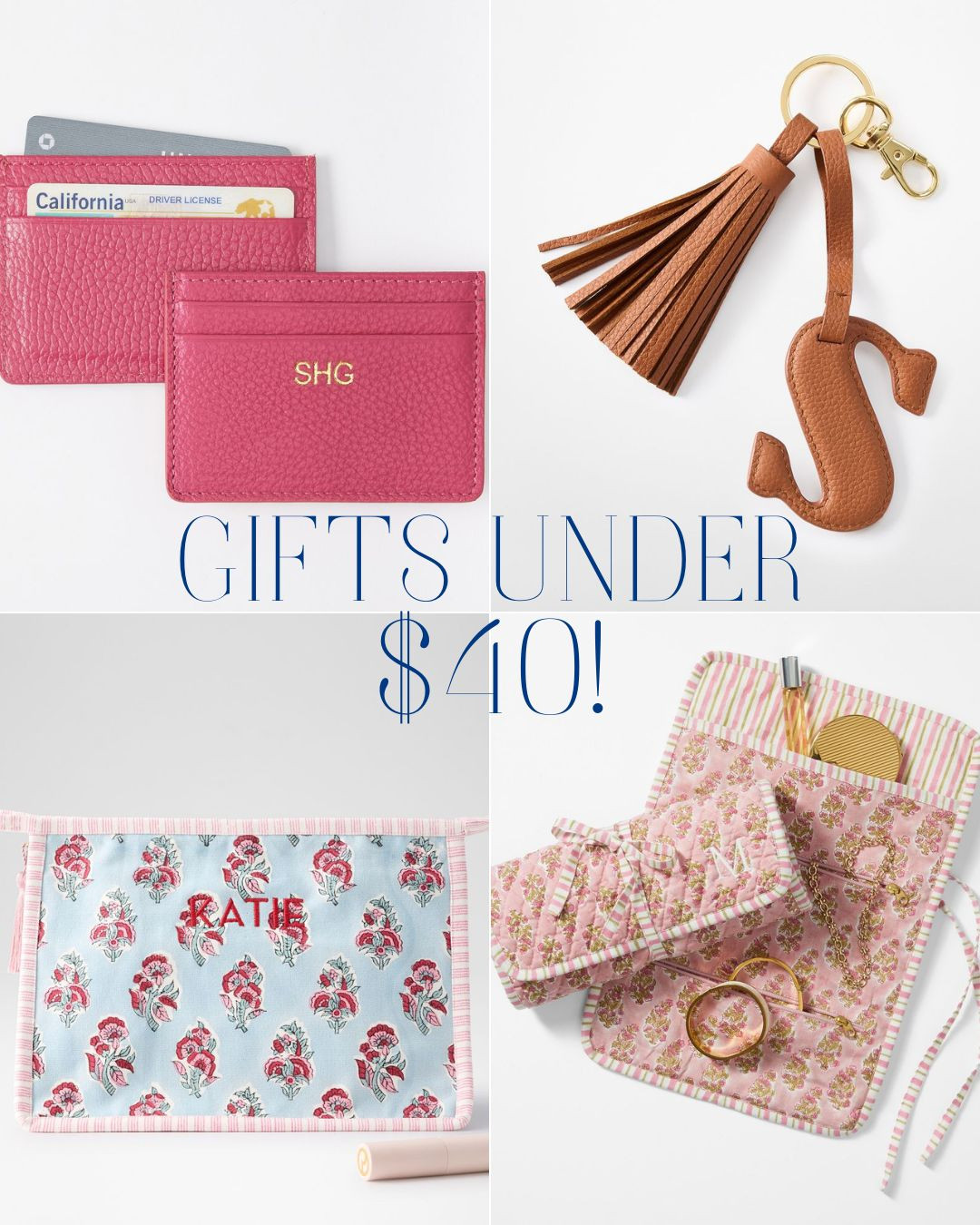 Personalized gifts under $40! 

Mark & Graham, wallet, initial keychain, toiletry bag, canvas bag, travel organizer, travel essentials, pattern, name, monogram 

 #LTKGiftGuide #LTKFindsUnder50 #LTKTravel