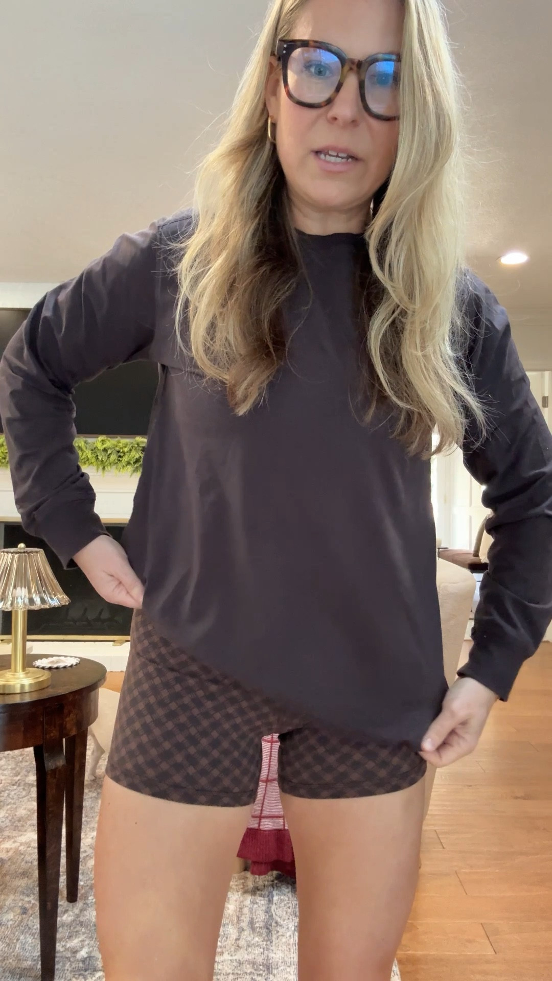 In love with the print on these biker shorts, also available in leggings. Linking the viral polka dots as well. 
Size 8 / 4in in brown
Size 6 / 6 in in black polka dot
Shift: small

#LTKGiftGuide #LTKfitnessgoals #LTKActive