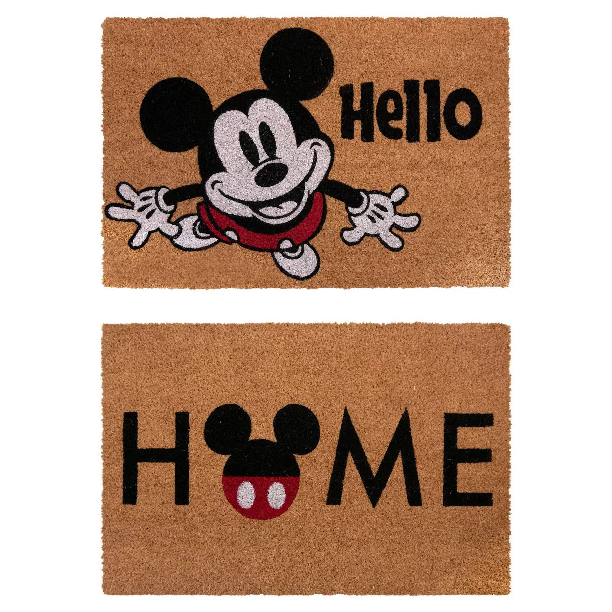 Mickey Mouse 2pk Home Hello Coir Door Mats | Target