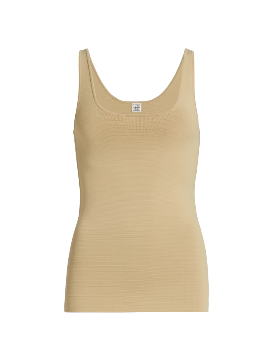 Toteme Stretch Jersey Scoopneck Tank | Saks Fifth Avenue | Saks Fifth Avenue