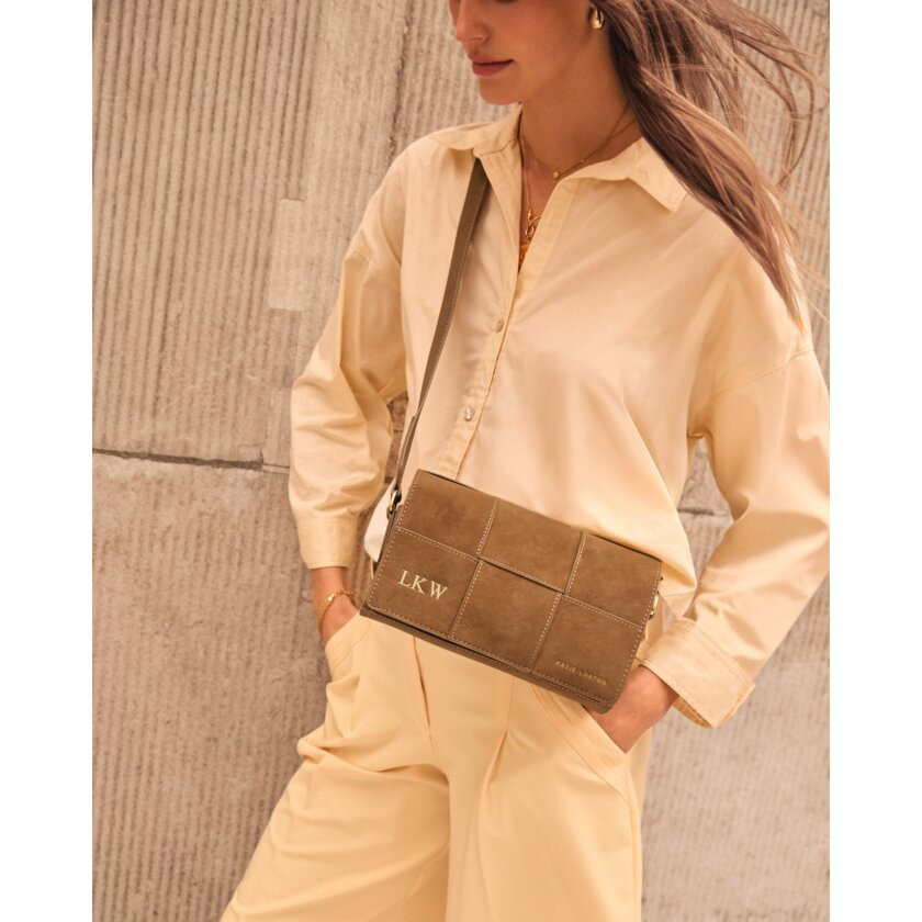 Taya Suedette Crossbody Bag in Caramel | Katie Loxton Ltd. (UK)