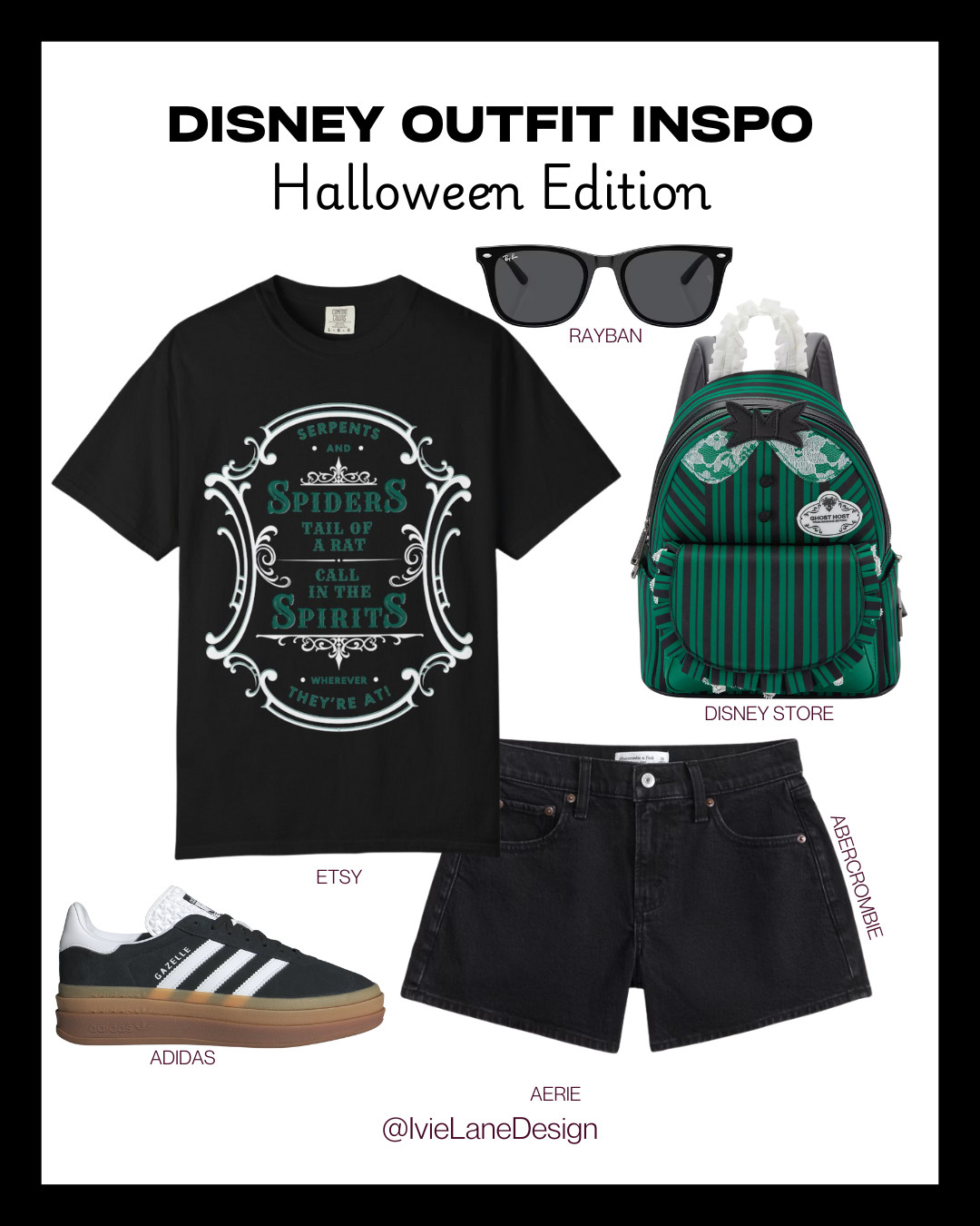 Foolish mortals, but make it fashion.
Channeling all the spooky vibes in this Haunted Mansion-inspired Halloween look at Disneyland! This outfit is perfect for trick-or-treating down Main Street or posing with hitchhiking ghosts.
Tap to shop the look and haunt in style! 

 #LTKSeasonal #LTKTravel #LTKFamily