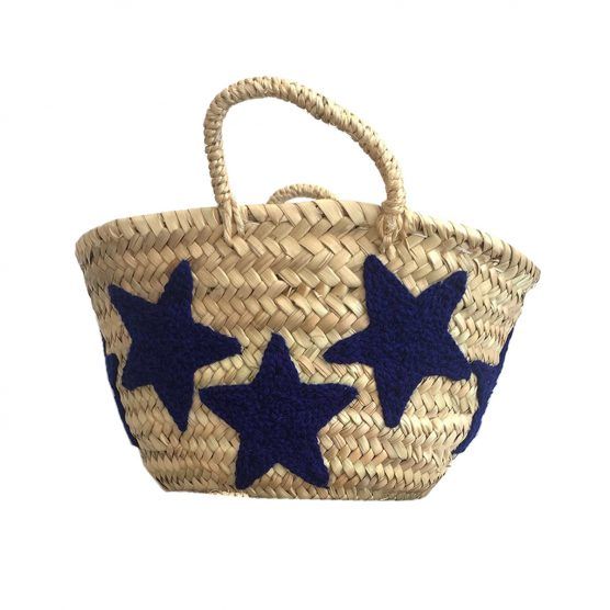 COLORES Collective Mini Star Basket – Navy Blue | The Tot
