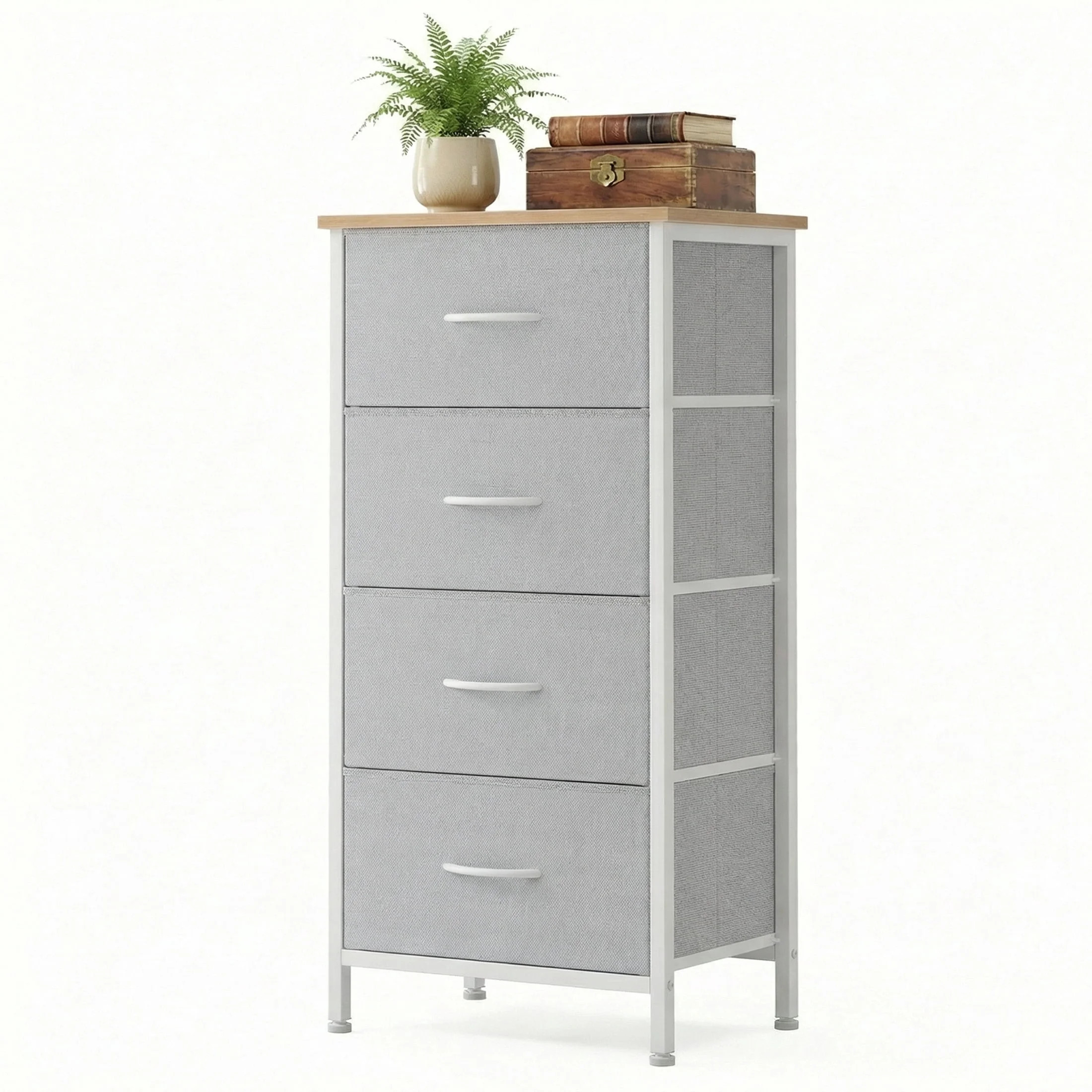 CONCETTA 4-Drawer Fabric Dresser Storage Chest for Bedroom, Closet, Storage Furniture for Adults,... | Walmart (US)