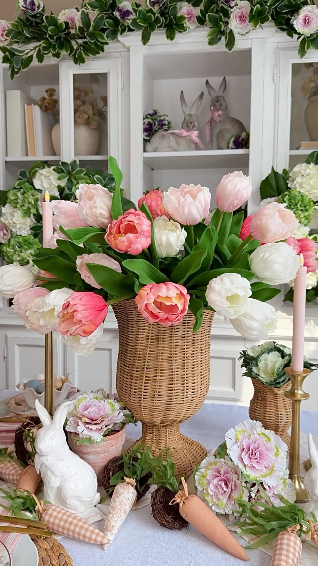 Spring and Easter Tablescape -introducing   my QVC + Simply Stunning by Janine Graff Spring collection. 🐇🌸#LTKstyletip #LTKhome

#LTKSeasonal