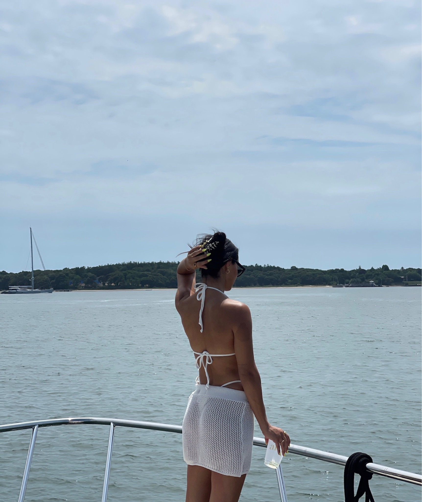 Skims white swimsuit pairs perfect with my lspace coverup. Also can’t live without my revolve checker hair clip! 

#LTKunder100 #LTKstyletip #LTKSeasonal