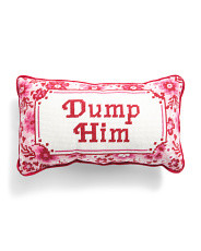 9x15 Dump Him Needlepoint Pillow | Throw Pillows | Marshalls | Marshalls