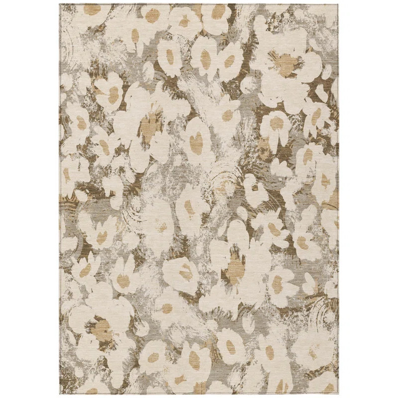Altair Washable Floral Indoor / Outdoor Rug | Wayfair North America