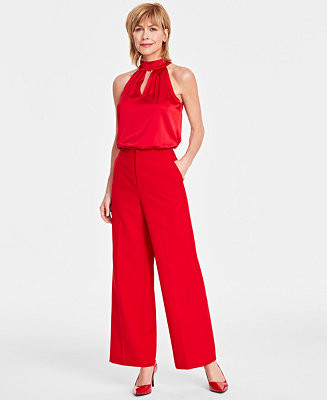 Women's High-Rise Wide-Leg Pants, Created for Macy's | Macy's