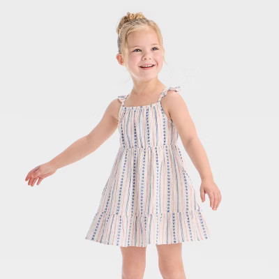 Toddler Girls' Americana Stars and Stripe Tank Dress - Cat & Jack™ 18M | Target