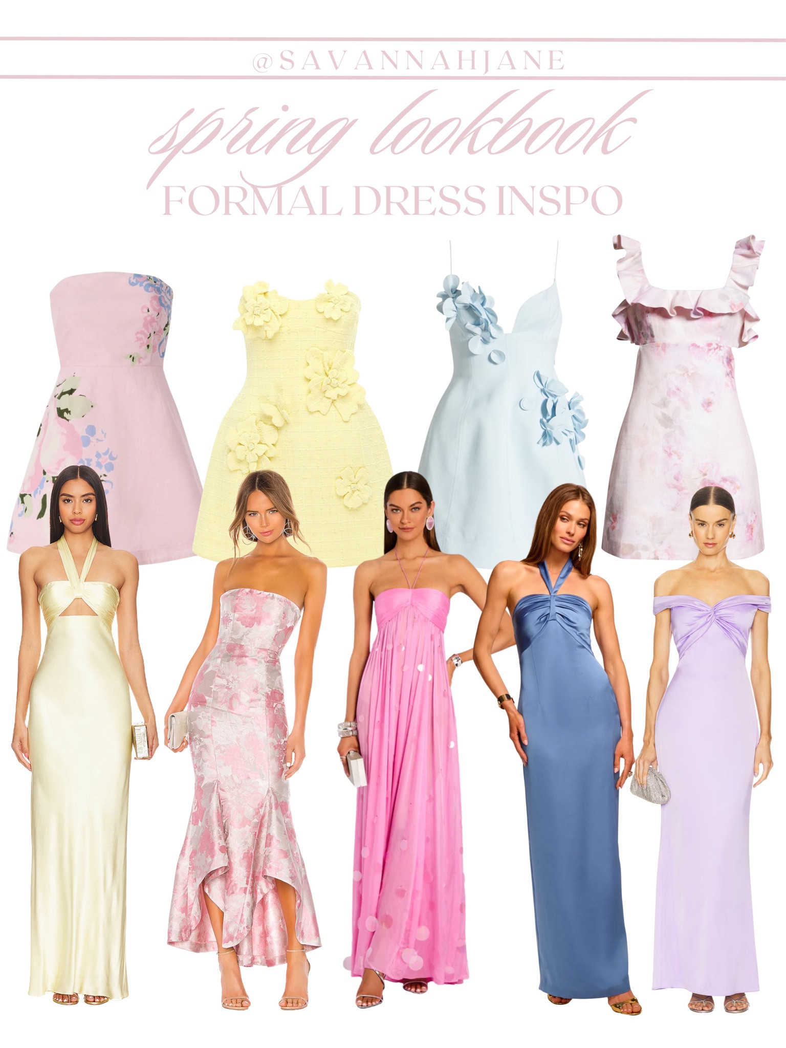 Almost prom season! Also some inspo for spring formals 🌸🌸 spring dress inspo | spring dress | spring formal | prom dress | prom dress inspo | prom inspo | chic prom dress | classy prom dress | chic formal dress | classy formal dress | pink formal dress 

#LTKootd #LTKU #LTKSeasonal