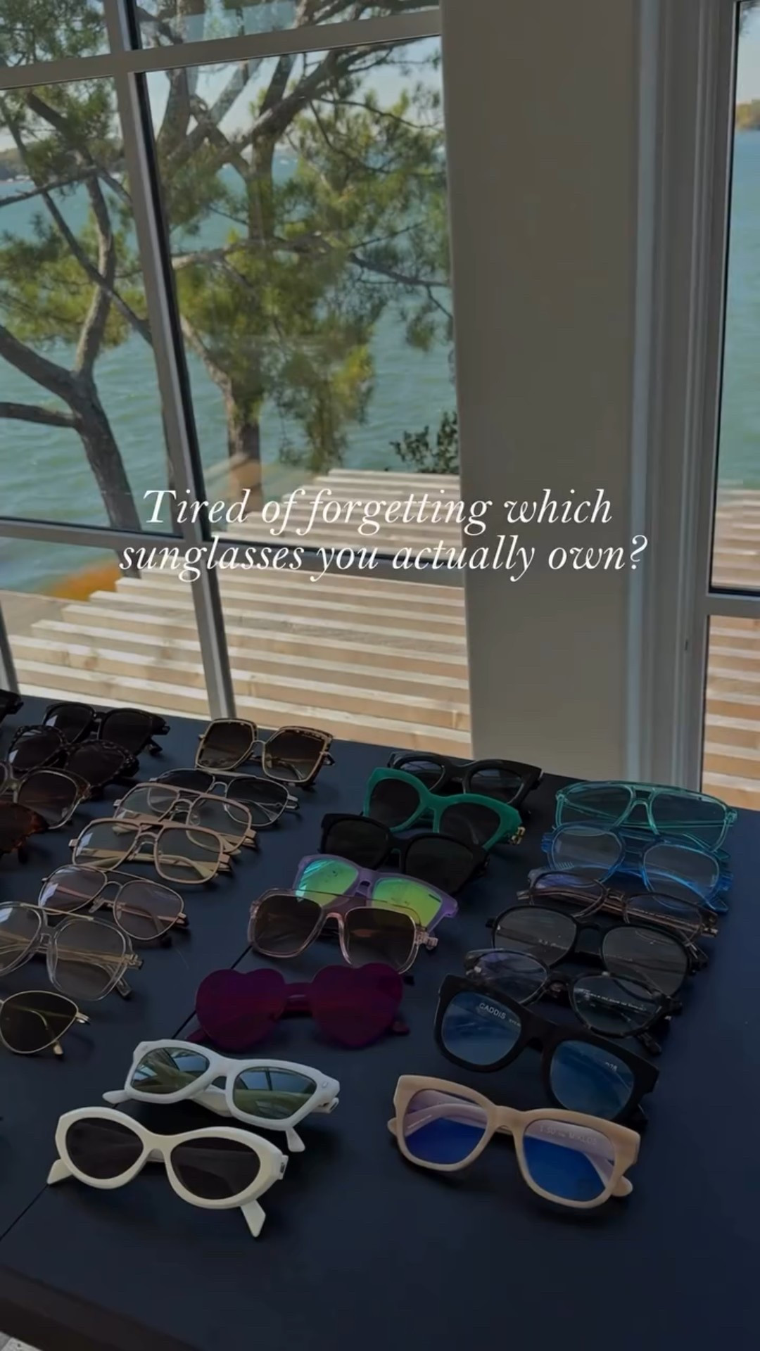Too many sunglasses, not enough visibility? 🕶️

Here’s your sign to take them out of their cases and display them like a boutique.

A sunglasses display organizer keeps everything easy to grab and instantly elevates your space.

Want the link? Comment SUNGLASSES and I’ll DM it to you ✨

#professionalorganizer #homeorganization #organizationhacks