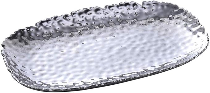 Pampa Bay Millennium Titanium-Plated Porcelain 11-inch Platter, Silver | Amazon (US)