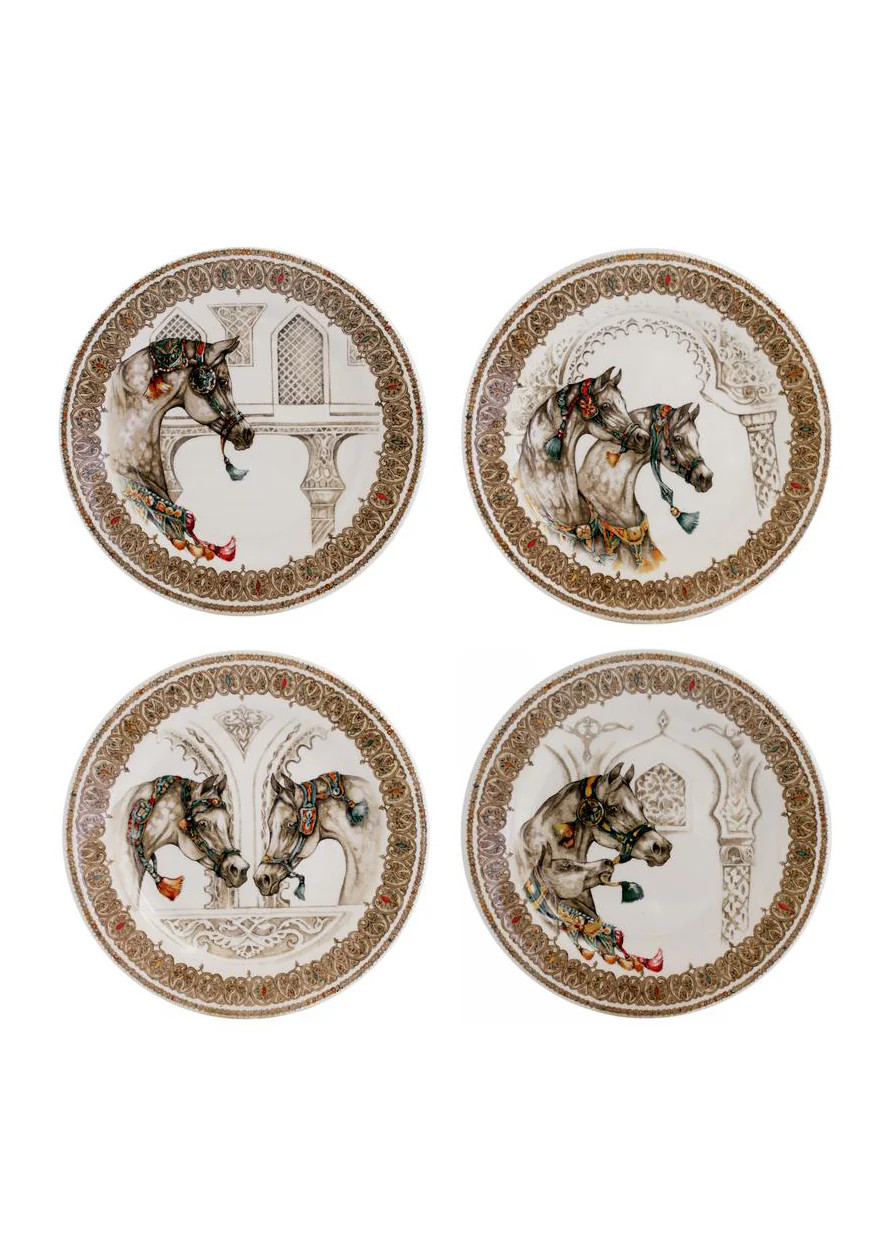 Gien Chevaux du Vent Salad Plate Set | Weston Table