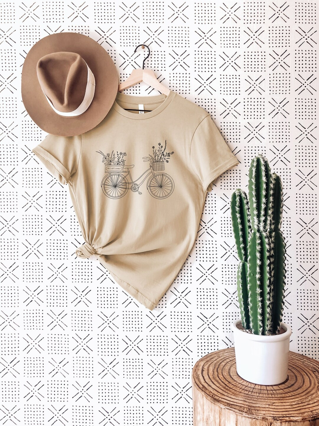 Wildflowers Bike T-shirt Floral Bike Shirt Spring Flowers - Etsy | Etsy (US)