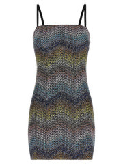 Missoni Sequin-Embellished Viscose Lamé Mini Dress — Multicolor | Italist Inc.