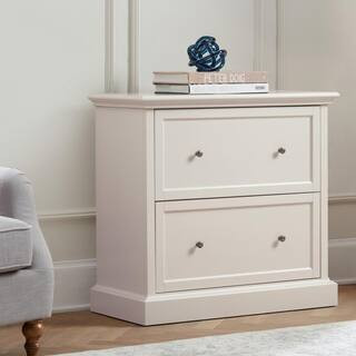 Royce Polar Off-White 2-Drawer Wide File Cabinet | The Home Depot