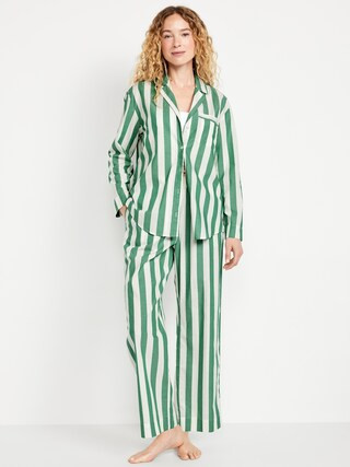 Poplin Pajama Pant Set | Old Navy (US)