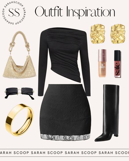 All black with a touch of gold ✨

#LTKSeasonal #LTKBeauty #LTKStyleTip