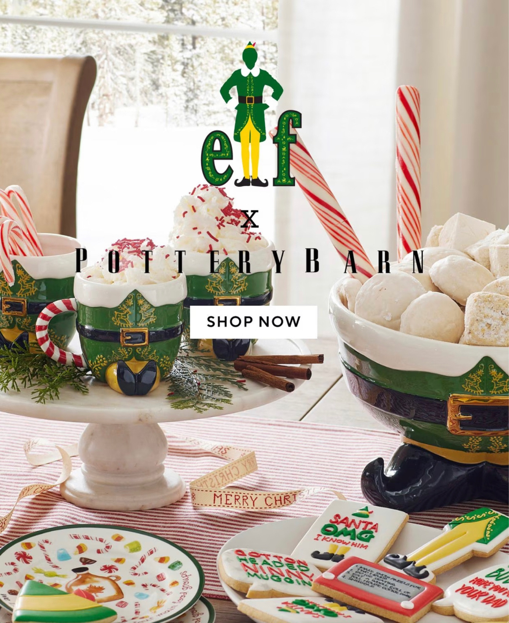 This Elf and Pottery Barn Collab is everything we’ve been hoping for! These items will sell out fast so please the very early Christmas Post! 

#christmas #elf #potterybarn #decor #christmasdecor #tableware #tablecloth #dishes #christmasdishes #elfdecor #christmastable 

#LTKSeasonal #LTKHoliday #LTKhome