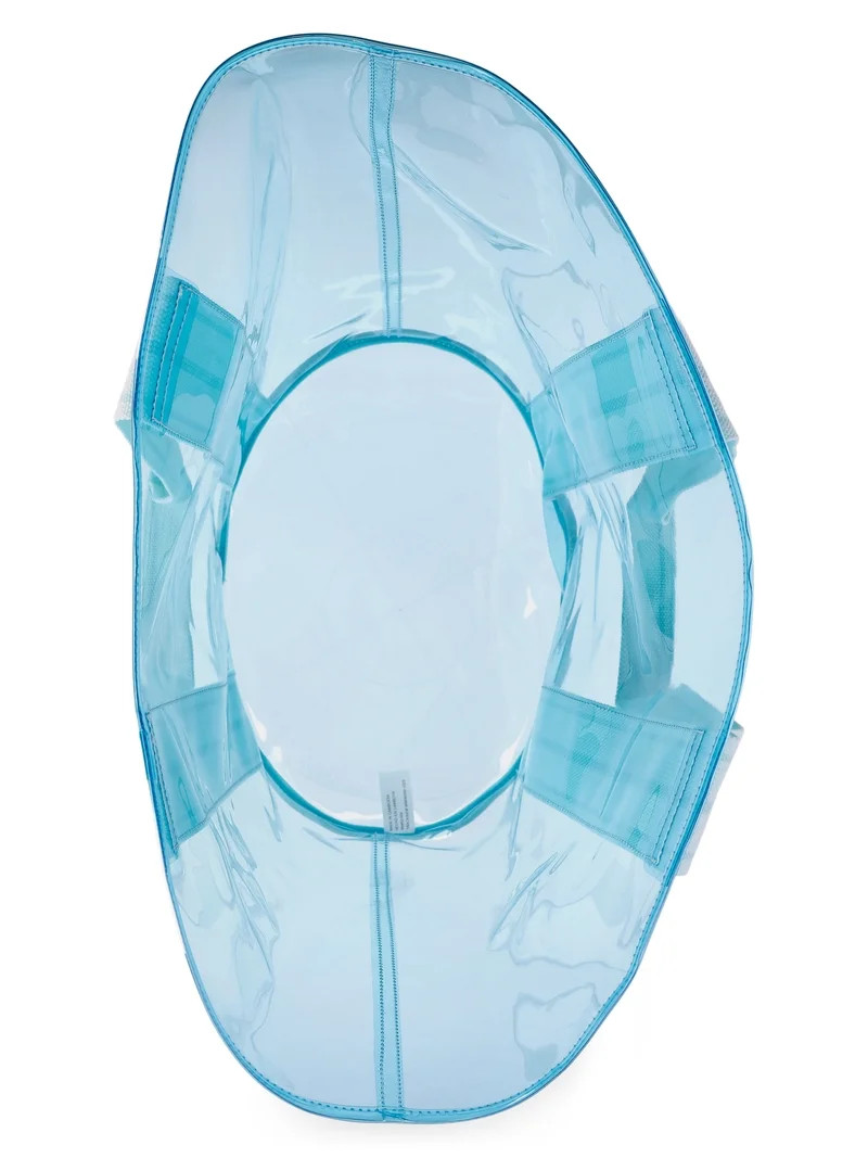 No Boundaries Clear Beach Tote, Blue, Women's | Walmart (US)