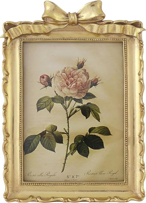 5x7 Vintage Picture Frame, Gold Antique Ornate Picture Frame, Victorian Retro Decorative Photo Fr... | Amazon (US)