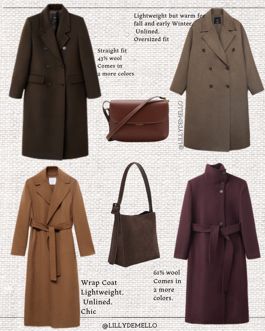 Use code MNG30 for 30% off. 
Classic coats. All wool blend 43% - 61% wool).  
I have top right in xs (different color) and bottom left (stick to your size).  
Ordered the brown coat. 


#LTKSaleAlert #LTKStyleTip