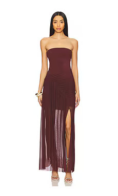 Bec + Bridge Essie Strapless Dress in Deep Plum from Revolve.com | Revolve Clothing (Global)