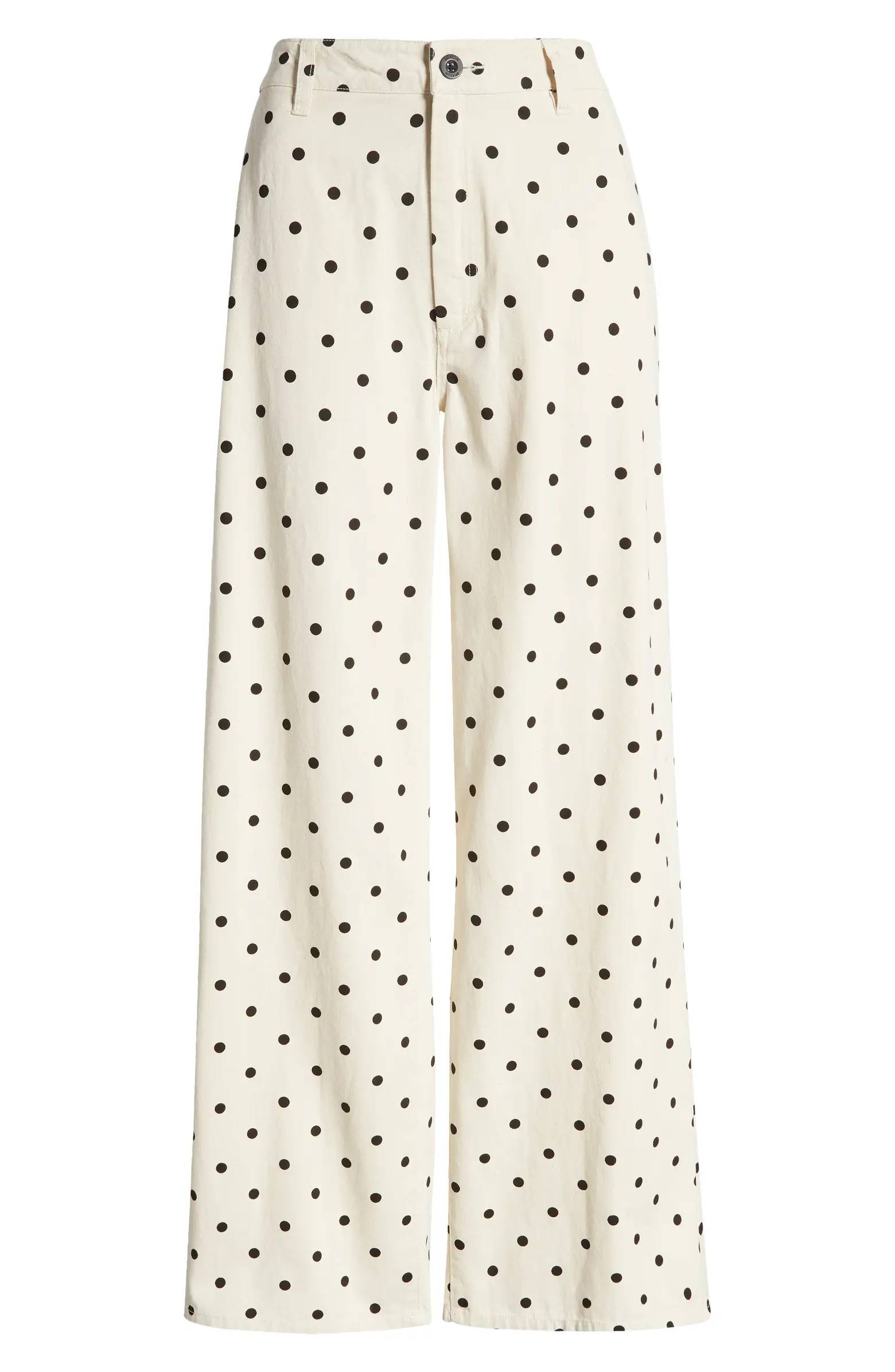 Victory High Waist Wide Leg Cotton Pants | Nordstrom