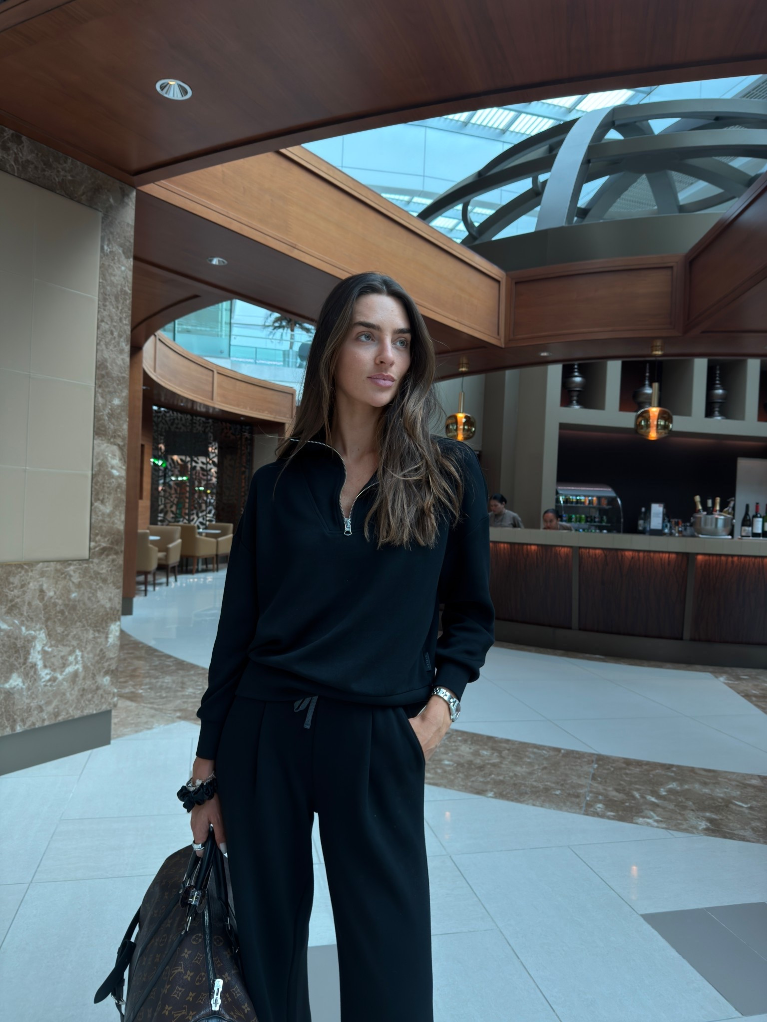 Airport outfit, Varley, travel look, double soft sweat set 

#LTKTravel #LTKootd