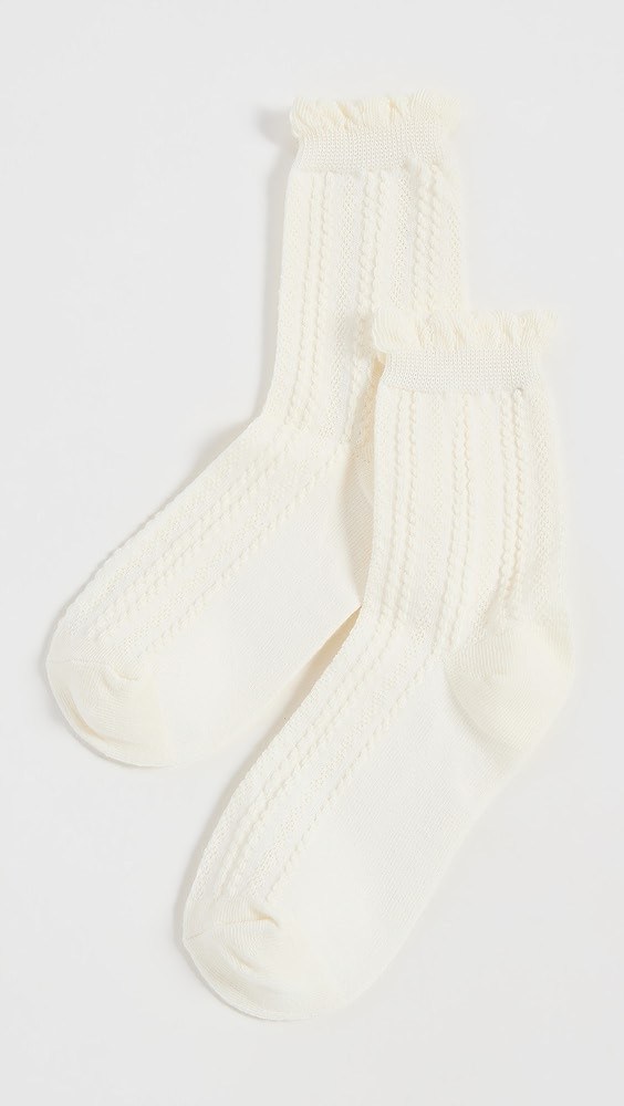 Pointelle Crew Socks | Shopbop