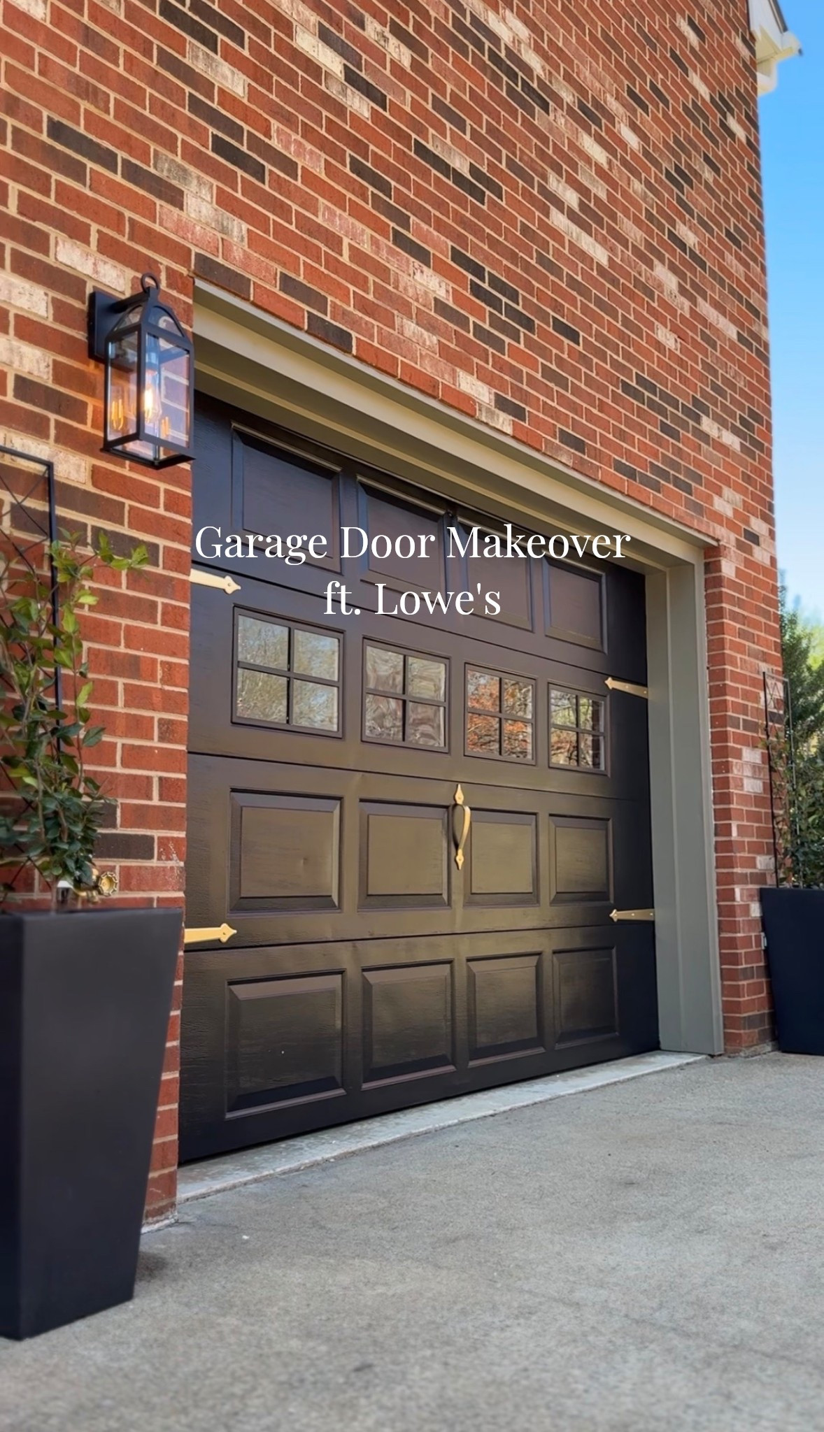 #ad Everything we used to add curb appeal to our garage entry from @Lowe's 

#lowespartner #ltkhome 