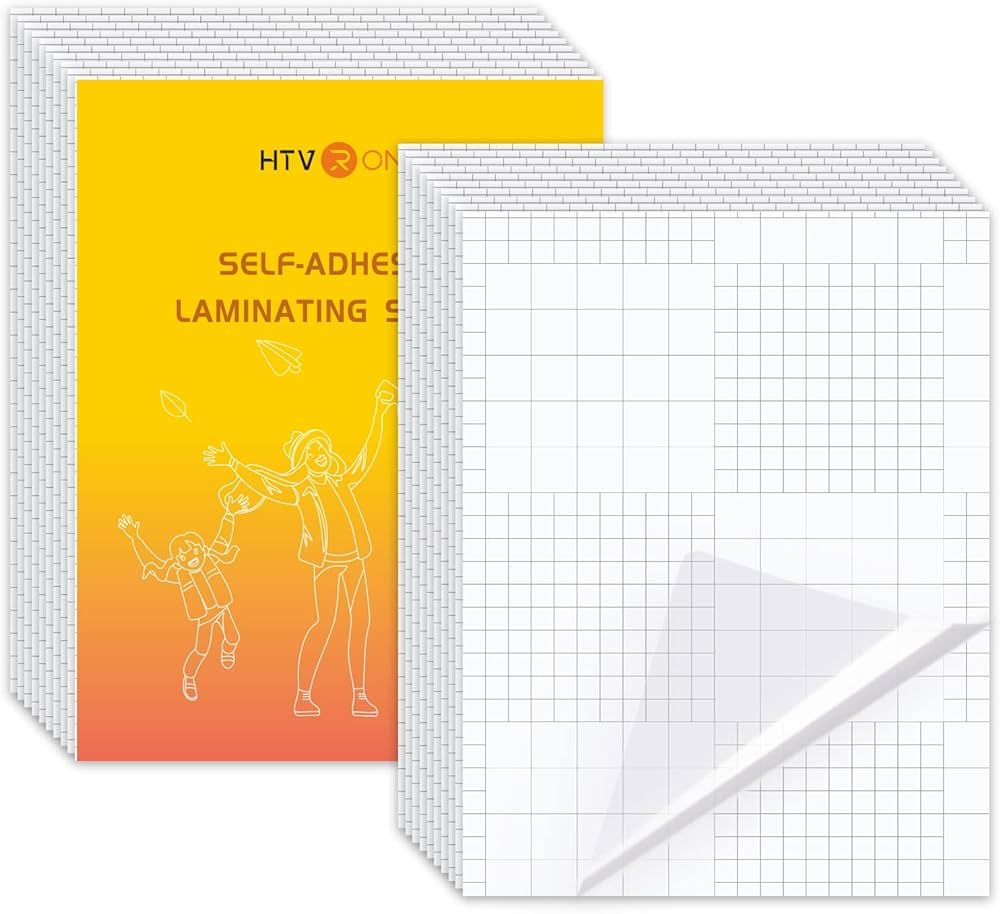 HTVRONT Self-Adhesive Laminating Sheets-20 Sheets 9 X 12 Inches Self Laminating Sheets, No Machin... | Amazon (US)