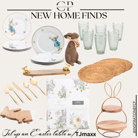EASTER TABLESCAPE WITH TJMAXX 
Easter decor, spring decor, Easter Tablescape, Easter dinnerware, Easter serving plates, rattan, chargers plates, tablecloth, home decor, tjmaxx finds

#LTKhome #LTKFind #LTKSeasonal