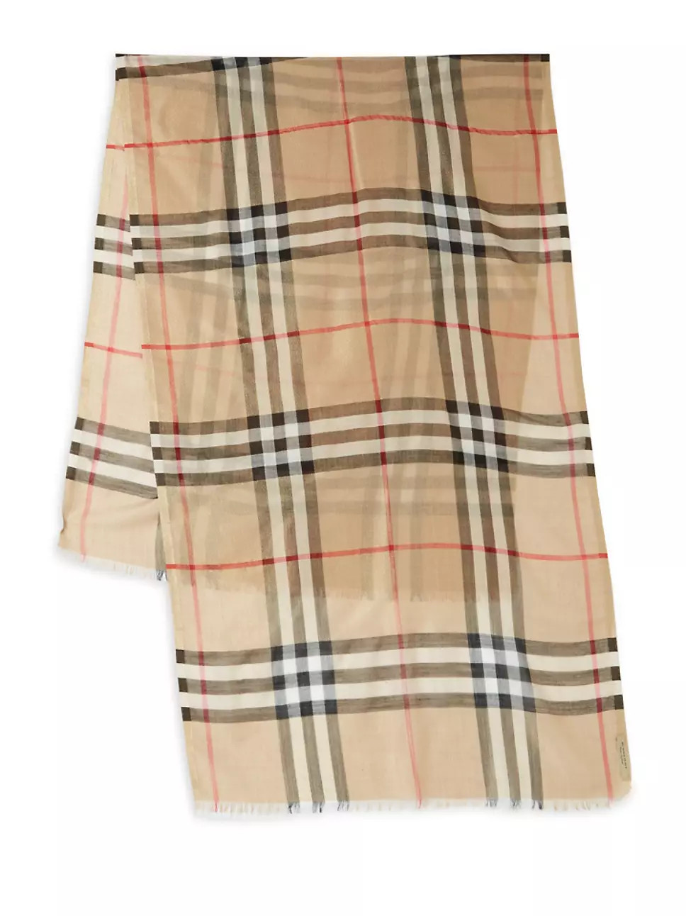 Giant Check Gauze Scarf | Saks Fifth Avenue
