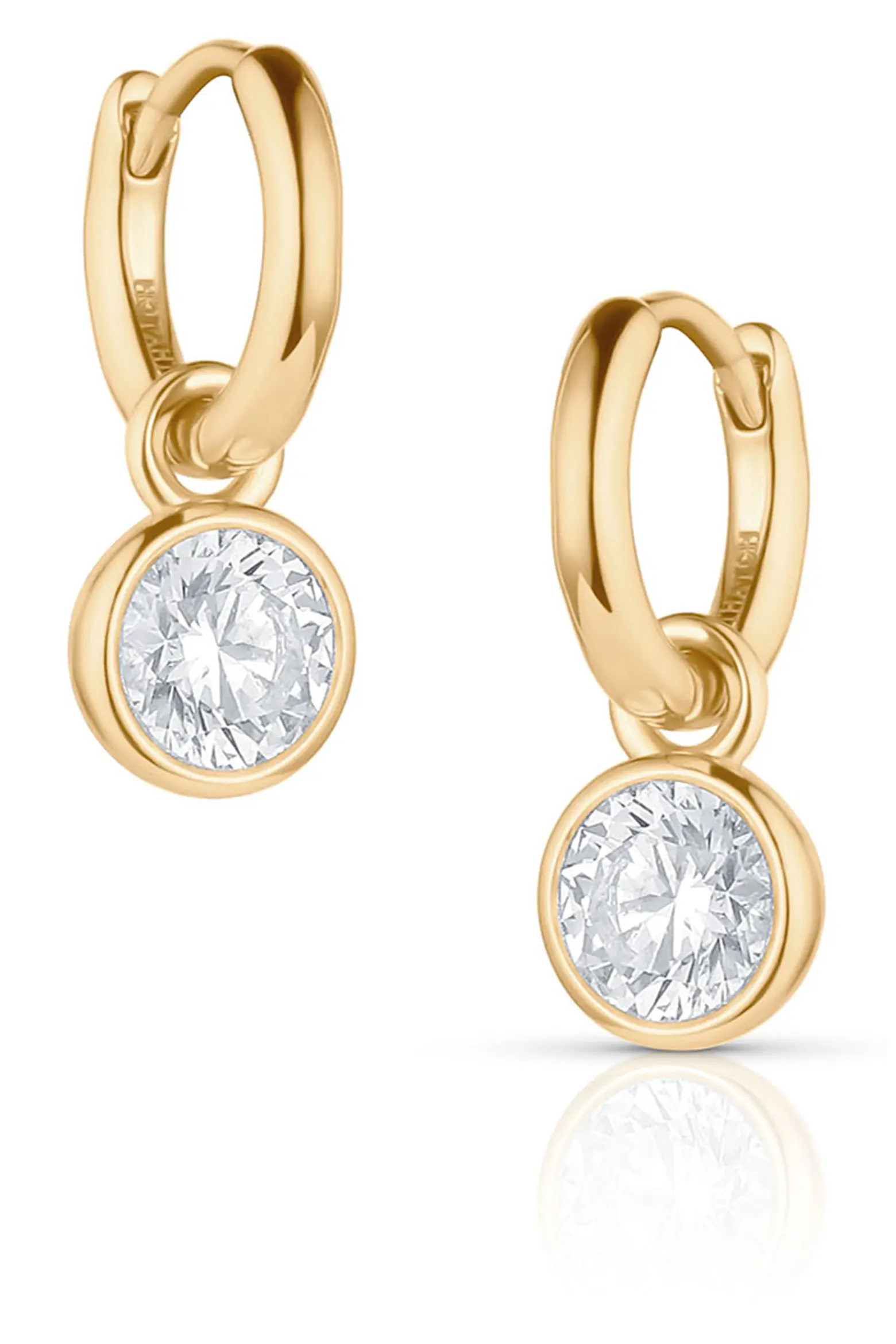 THATCH Dottie Cubic Zirconia Small Hoop Earrings (Women) | Nordstrom | Nordstrom
