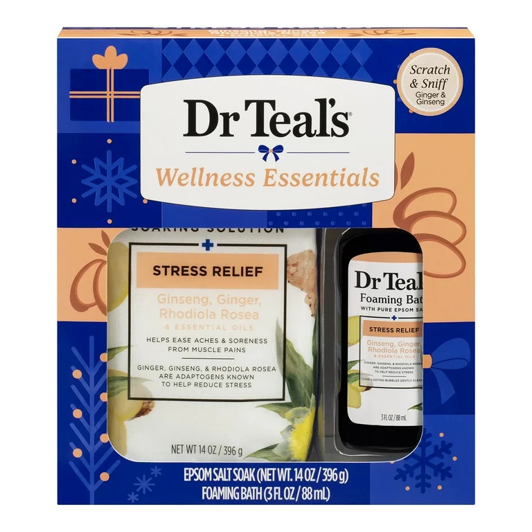 Dr Teal's Stress Relief Bath Gift Set, 2 Piece | Walmart (US)