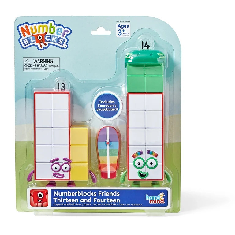 hand2mind Numberblocks Friends Thirteen and Fourteen Figures, Numbers for Toddlers, Math Toys for... | Walmart (US)