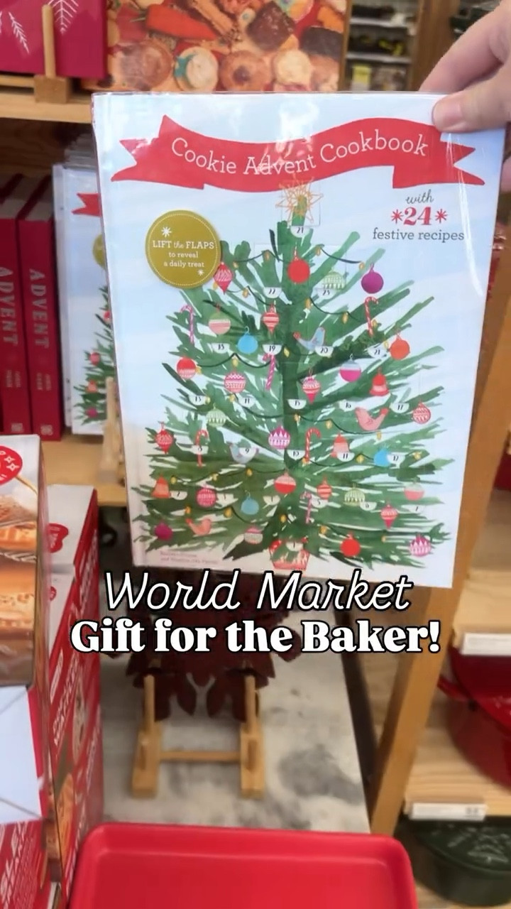 This advent cookie cookbook was such a hit last year! Here’s a gift idea for the baker using @worldmarket finds! Follow + comment “BKAE” for a link! ✨MUST BE FOLLOWING FOR THE LINK TO COME THROUGH✨ #paidlink